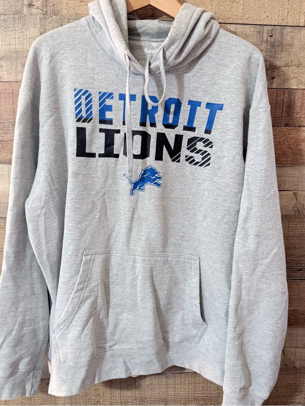 Fanatics Hoodie Hooded Sweatshirt Detroit Lions Mens XL